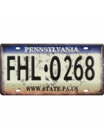 bord_nummerbord_pennsylvania