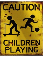 metalen_wandbord_caution_children_playing