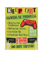 metalen_wandbord_keep_out_gaming_in_progress