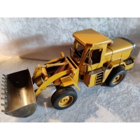 blikken_miniatuur_gele_bulldozer_zijkant