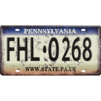 bord_nummerbord_pennsylvania