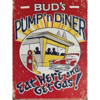 metalen_wandbord_buds_pump_diner