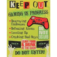 metalen_wandbord_keep_out_gaming_in_progress