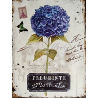 metalen_wandbord_met_afbeelding_blauwe_hortensia