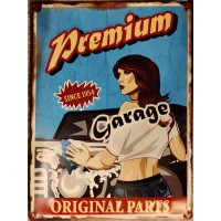 metalen_wandbord_premium_garage_met_dame_2