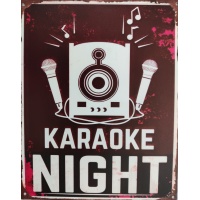 metalen_wandbord_tekst_karaoke_night